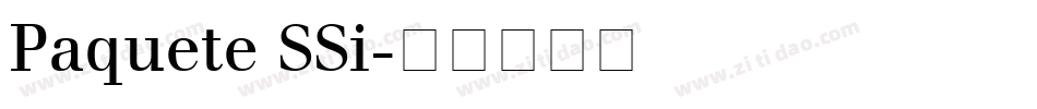 Paquete SSi字体转换
